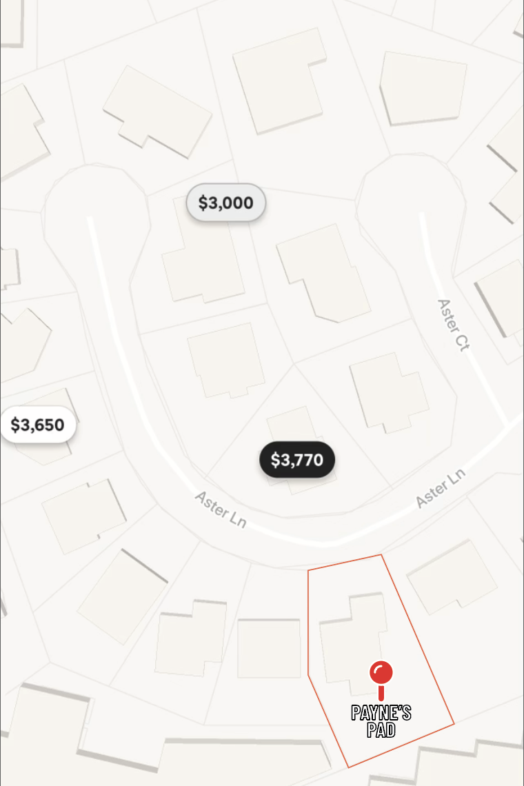 Map of other nightly rates in the area